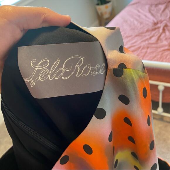 Lela Rose Red Pink Yellow Polka Dot Sheath Mini Dress 12 - Picture 3 of 16